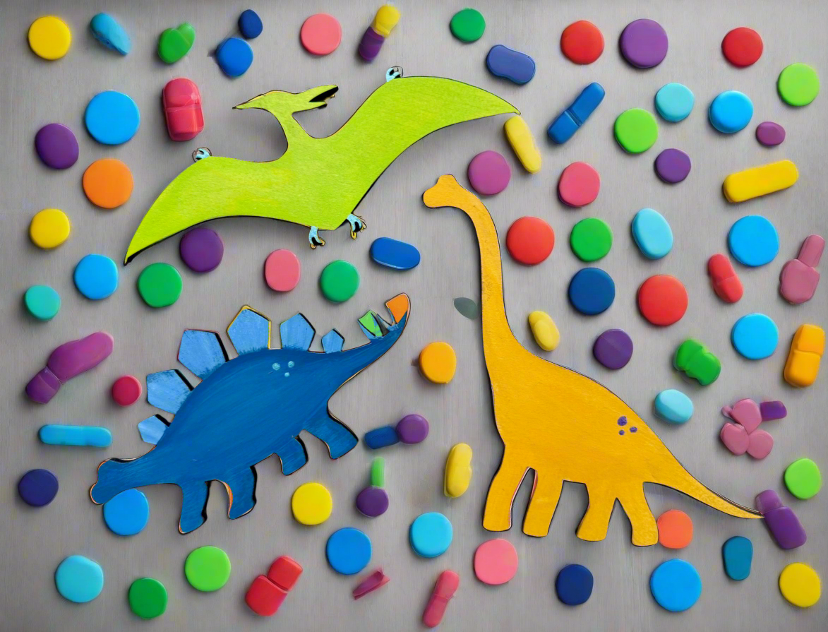 3 Piece Dinosaur Blanks