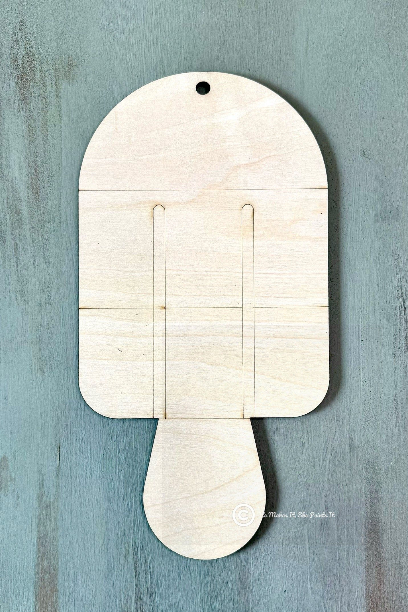 Large Popsicle Blank Door Hanger
