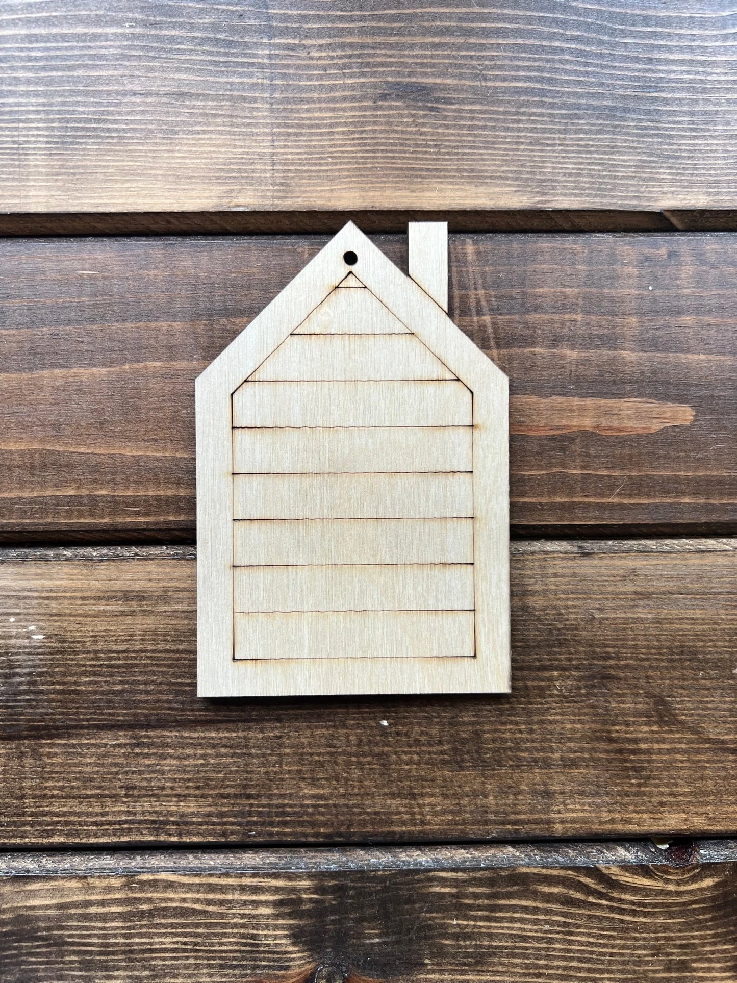 Shiplap House Ornament for Christmas Tree
