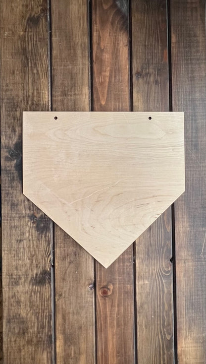 Baseball Home Plate Door Hanger image 1