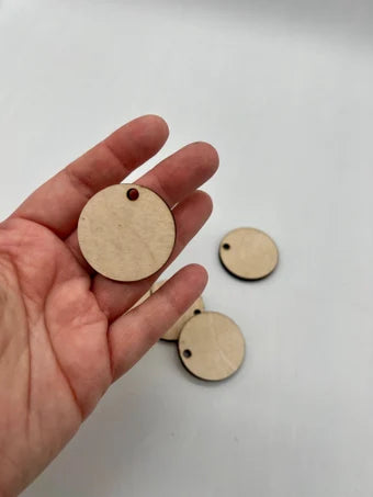 1.5 Inch Blank Keychain Round