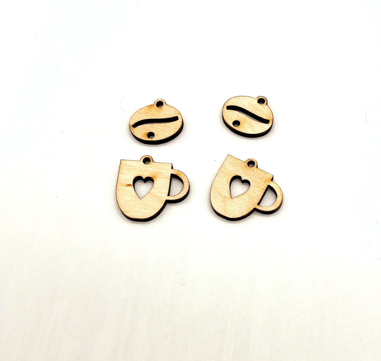 Coffee Bean & Cup Earring Blanks image 2