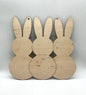 3 bunny wood blank or door hanger cut out