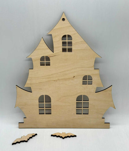 Haunted House Wood Blank