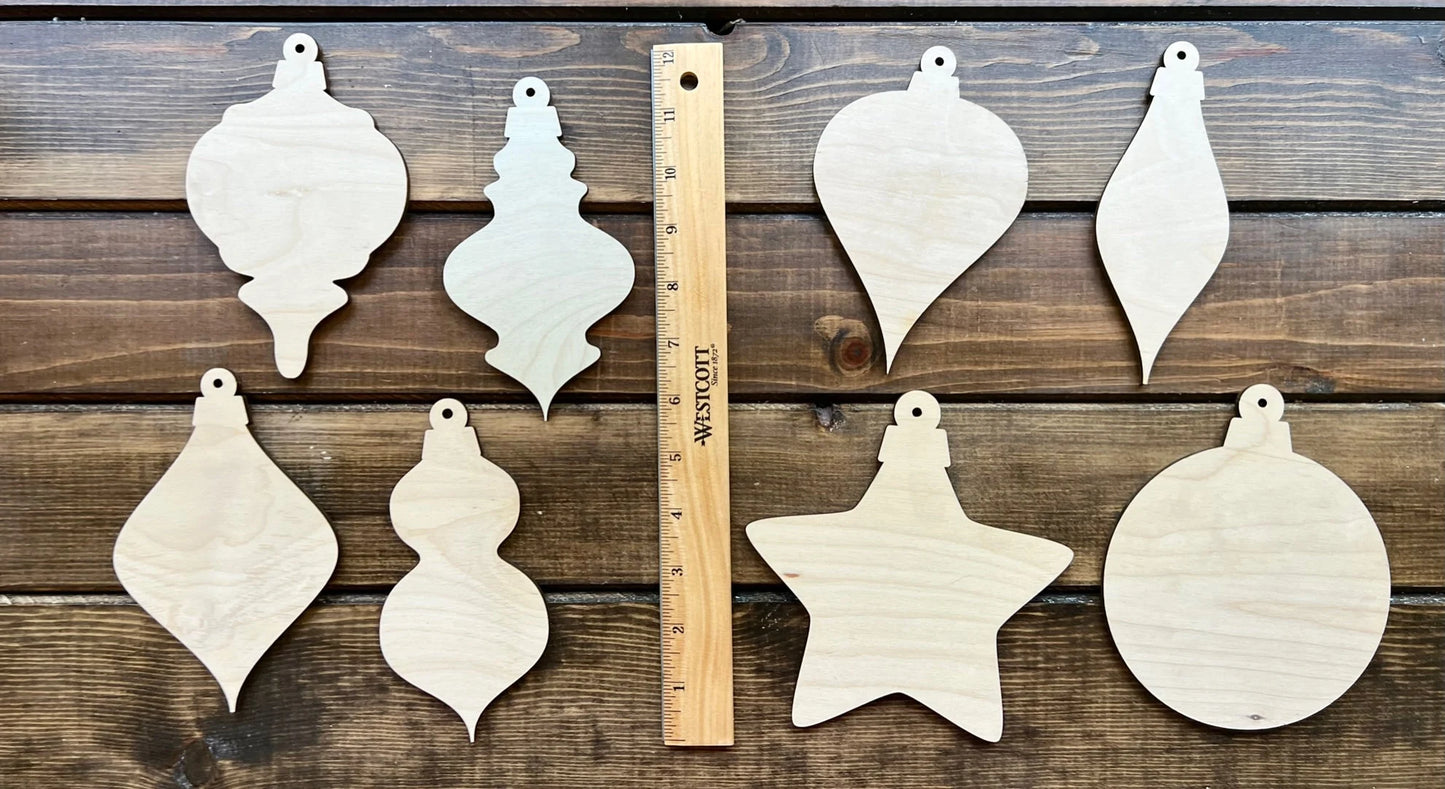 New!  Larger size option for our POPULAR Christmas Ornament Set