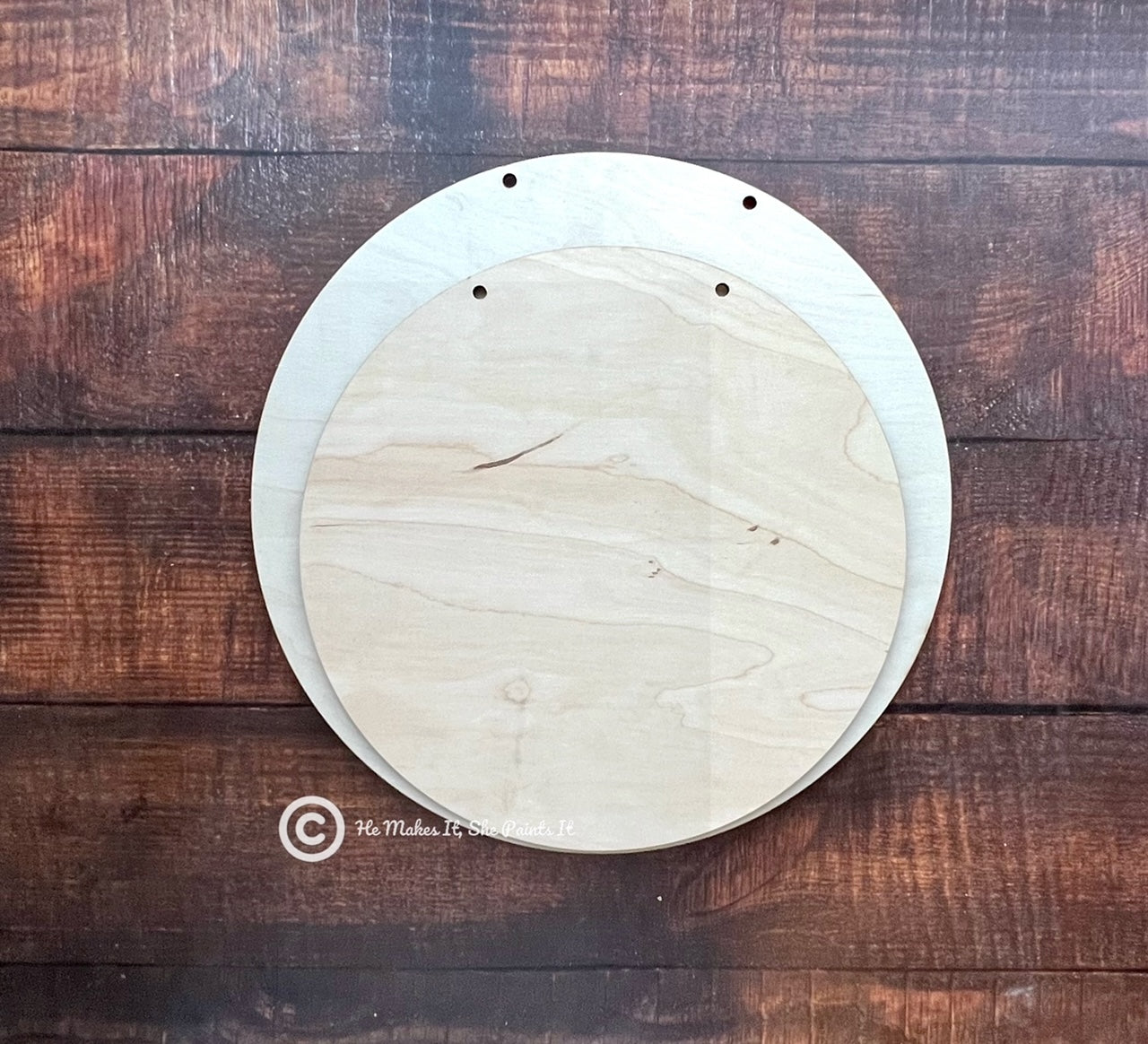 12 or 14 Inch Wood Round image 0