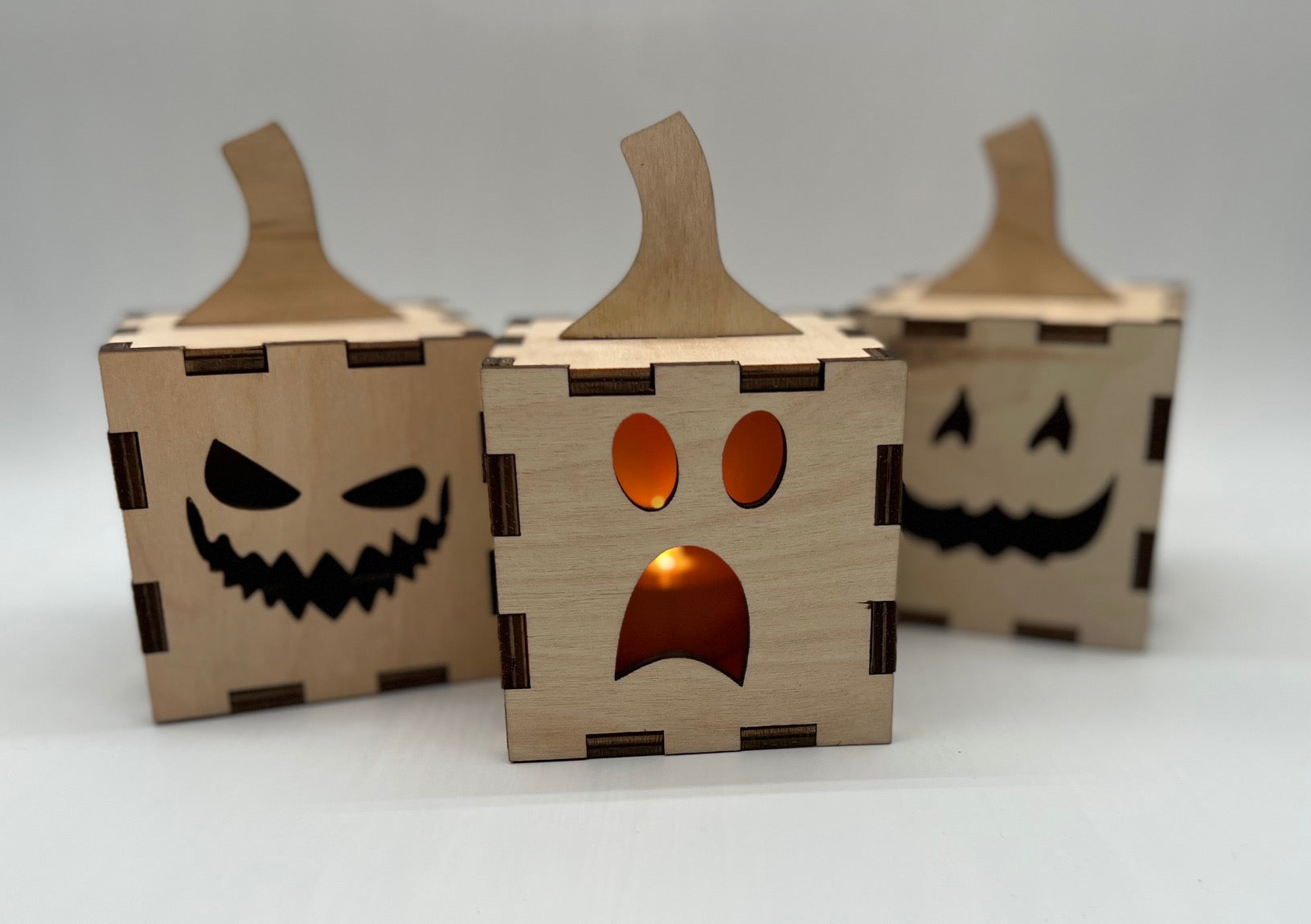 Jack-O-Lantern Unfinished Wood Boxes image 5