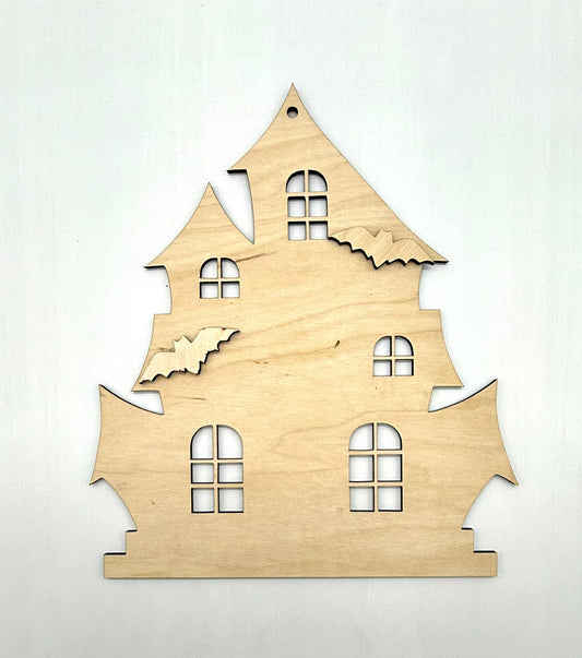 Haunted House Wood Blank