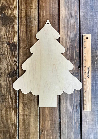 Christmas Cake Tree Door Hanger Blank