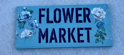 Stencil: FARMERS MARKET FLOWER FLOWERS FRESH