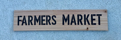 Stencil: FARMERS MARKET FLOWER FLOWERS FRESH