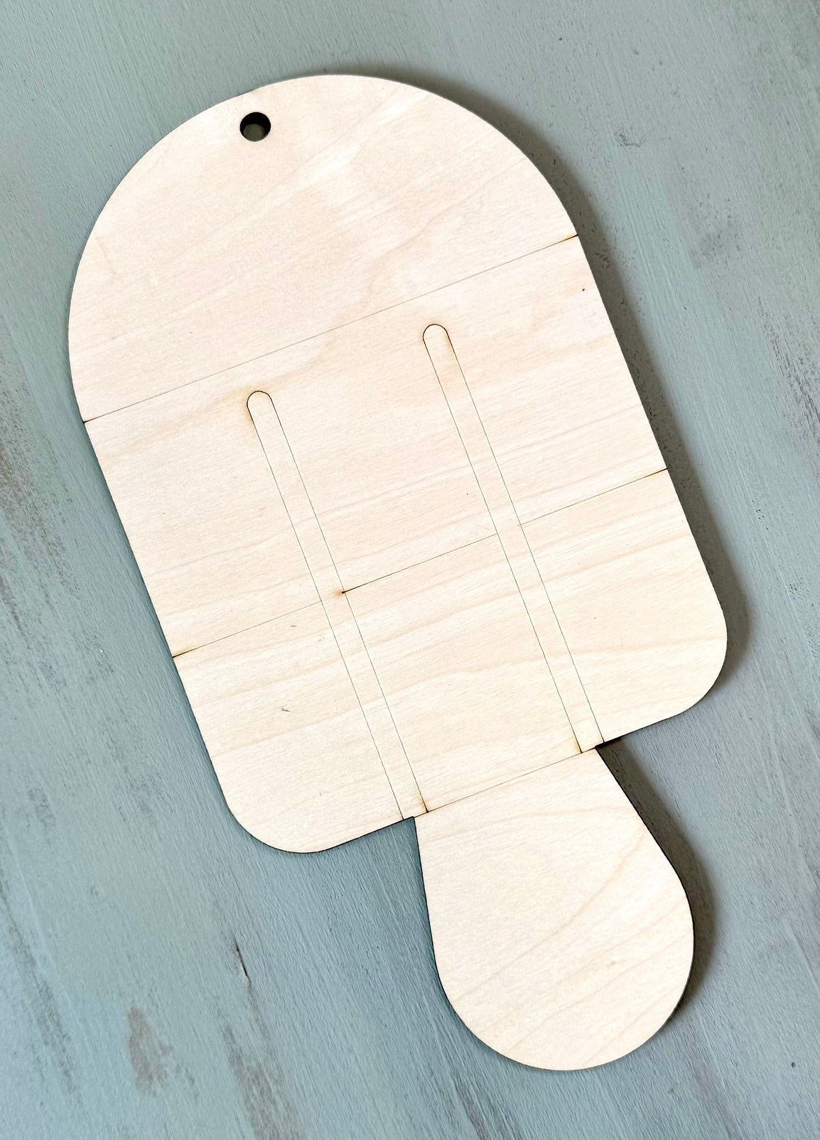 Large Popsicle Blank Door Hanger