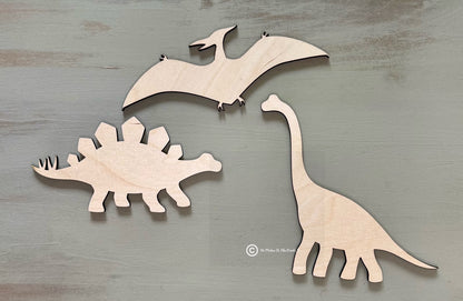 3 Piece Dinosaur Blanks