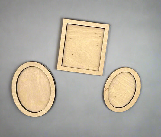 Set of 3 Mini Frame Blanks