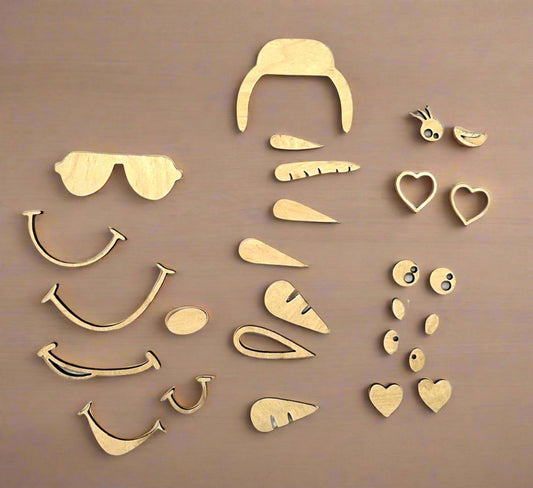 Snowman Face Blanks