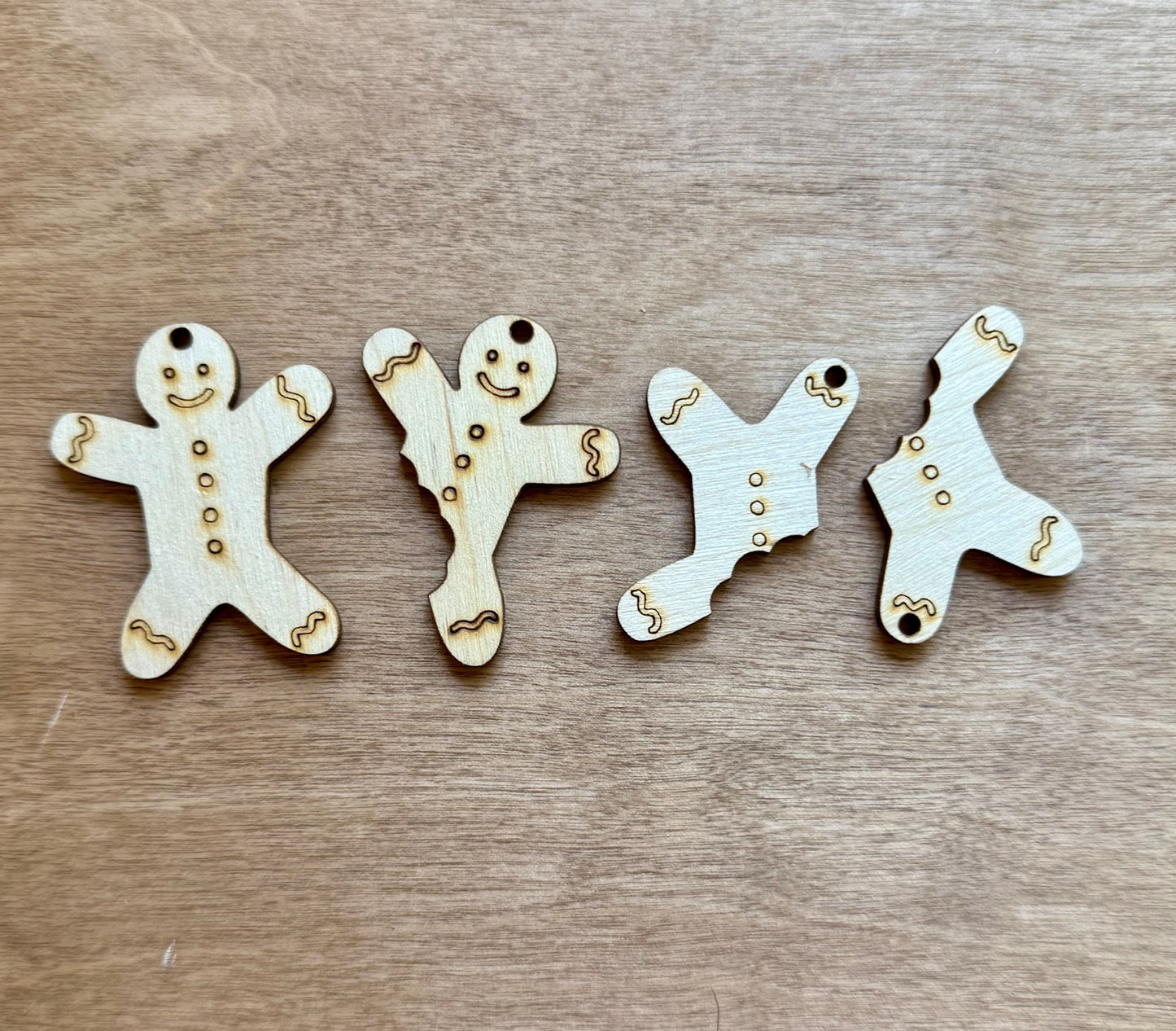 Unfinished Wood Gingerbread Earring Blanks *2 Sizes