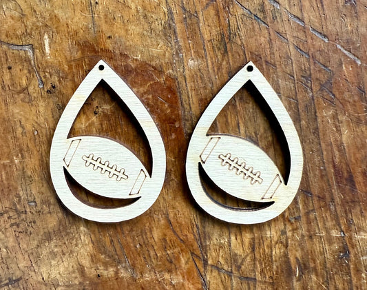 Dangle Football Earring Blanks