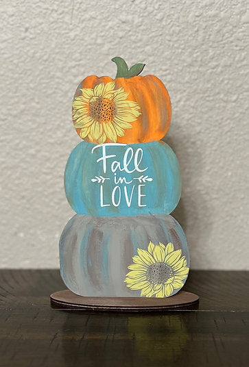 Standing Pumpkin Stack Multiple Sizes