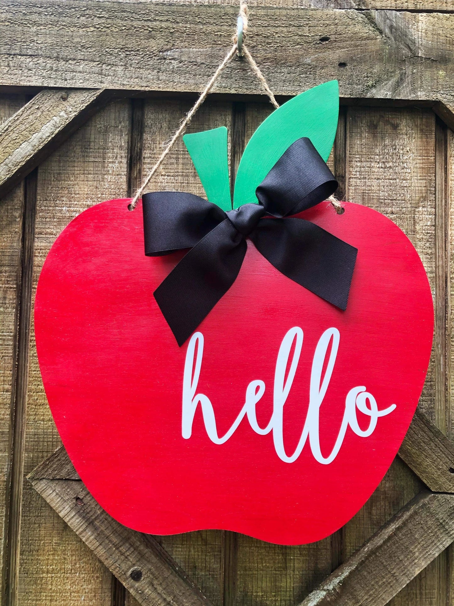 Apple wood blank door hanger