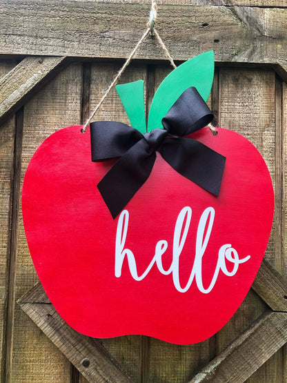 Apple wood blank door hanger