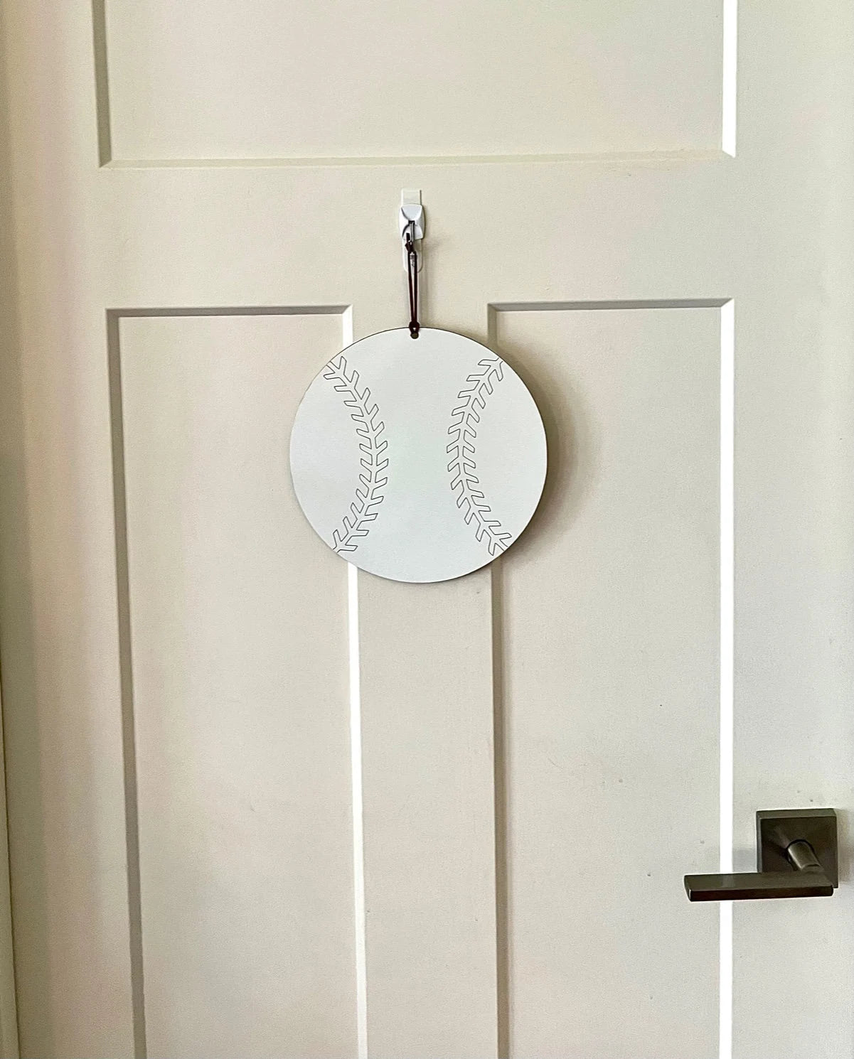 Hanging Baseball Dry Erase Board