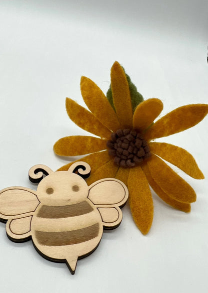 Laser Cut Wood Bee Hanging Ornament Wood Blank