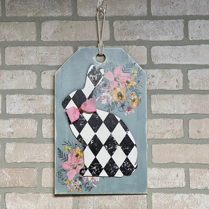 Bunny and Large Gift Tag Door Hanger Set