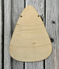 Unfinished Wood Blank Candy Corn Door Hanger Fall Decor Halloween