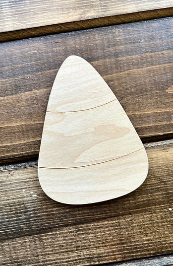 4 Inch Candy Corn Wood Blank