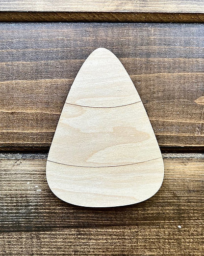 4 Inch Candy Corn Wood Blank