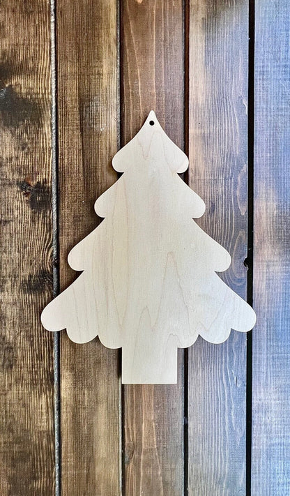 Christmas Cake Tree Door Hanger Blank