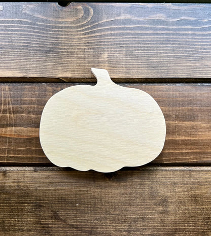 Chunky Pumpkin Wood Cut Out