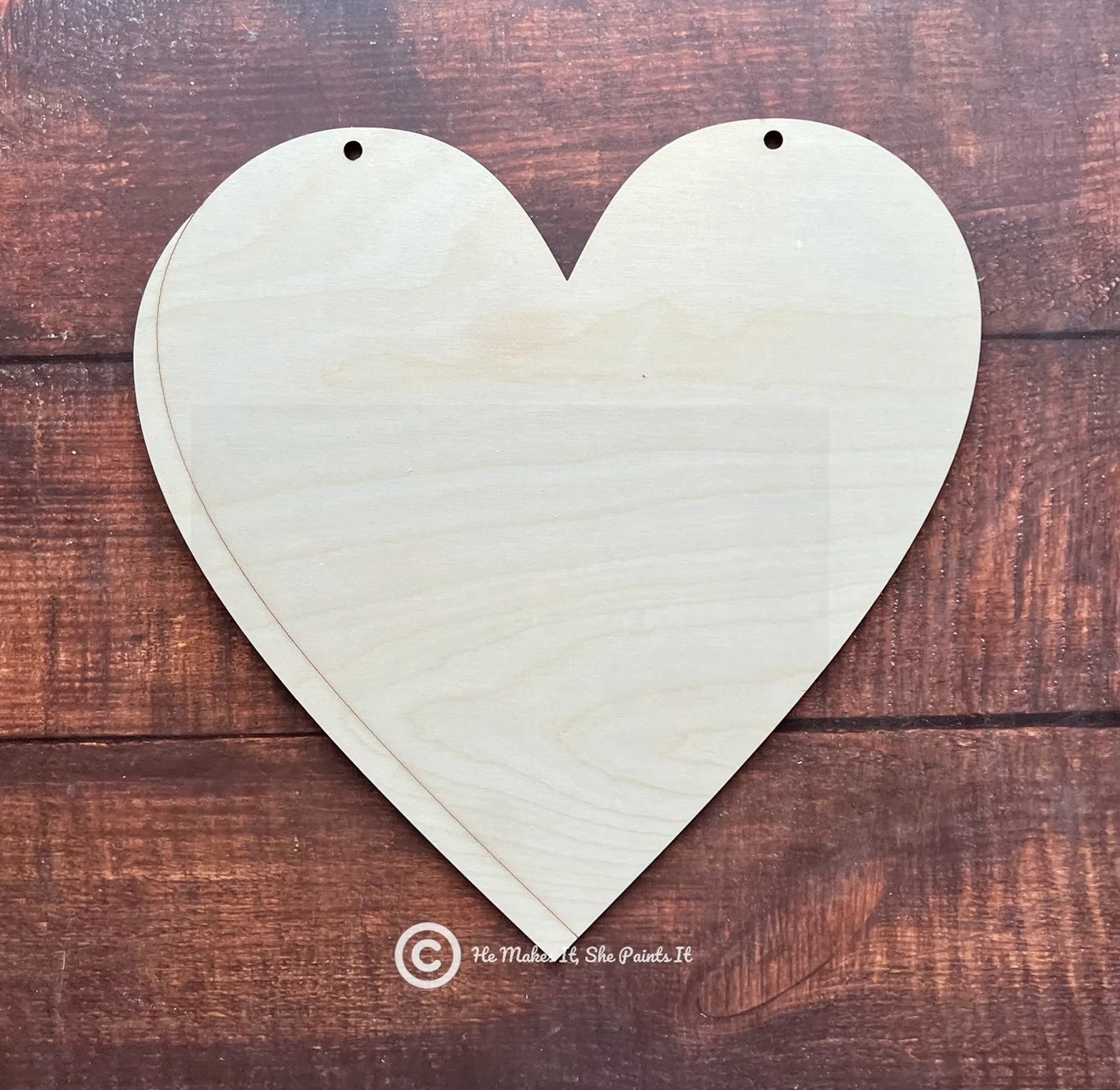 Valentine's Day Wood Conversation Heart Cut Out