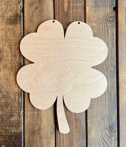 12 Inch Shamrock Sign Blank image 0