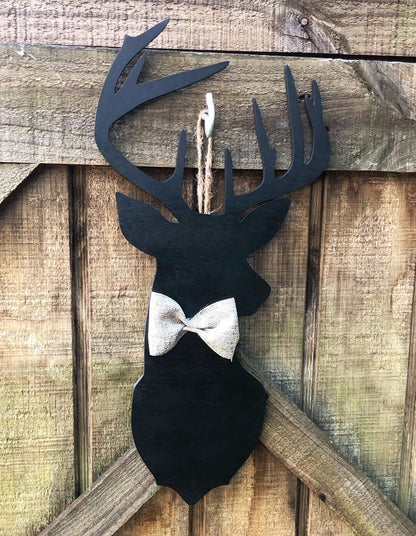 Deer Head Wood Blank Cut Out