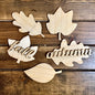 Fall leaves laser cut set with fall and autumn cut outs image 0