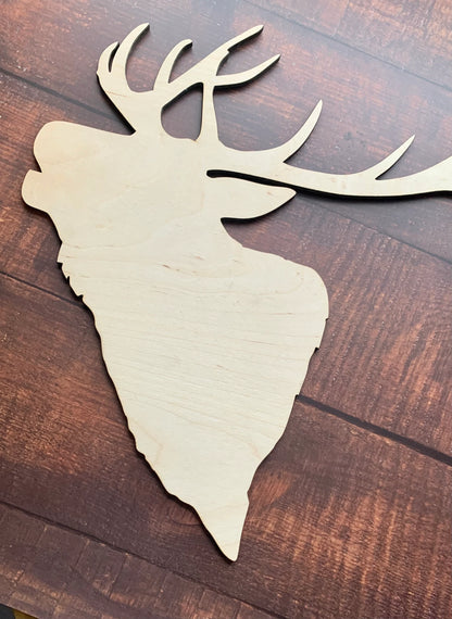 Elk Wood Blank diy wall sign