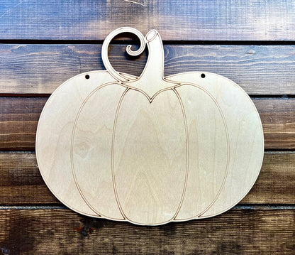 Pumpkin Sign Blank for Fall Decor