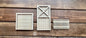 Farmhouse Tier Tray Set Unfinished Door Fence and Sign