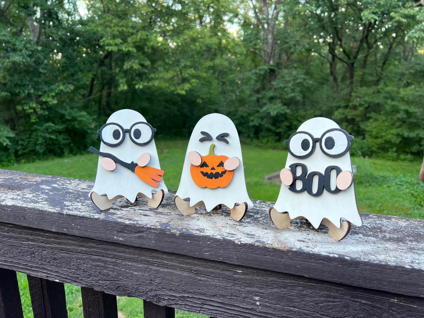 Ghost wood blank Halloween Craft Kit