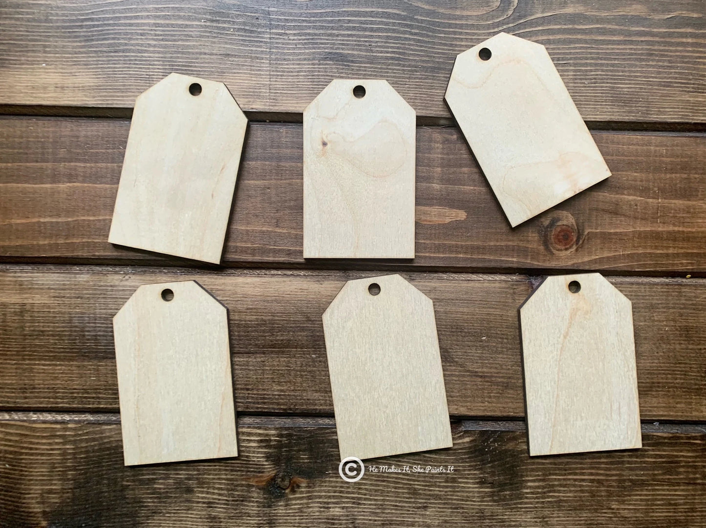 Unfinished wood Blank Gift Tags 2.5 x 4