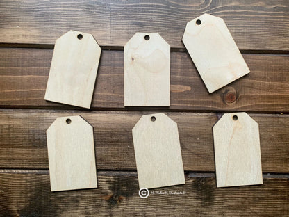 Unfinished wood Blank Gift Tags 2.5 x 4