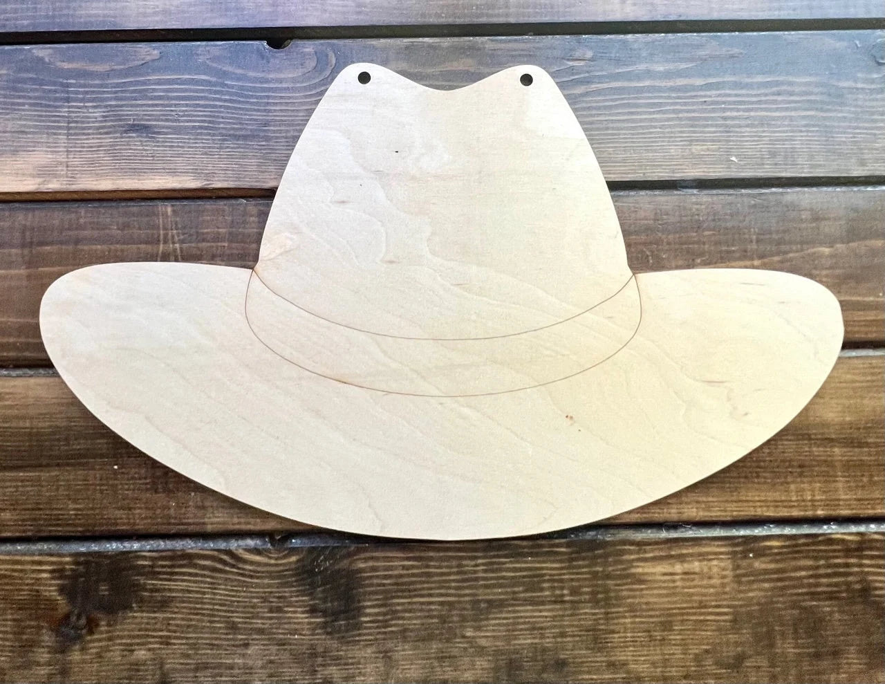 Hat Unfinished Wood Blank Door Hanger Wood Sign