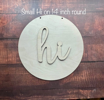 Laser Cut HI for Wood Signs or Crafts