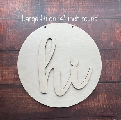 Laser Cut HI for Wood Signs or Crafts