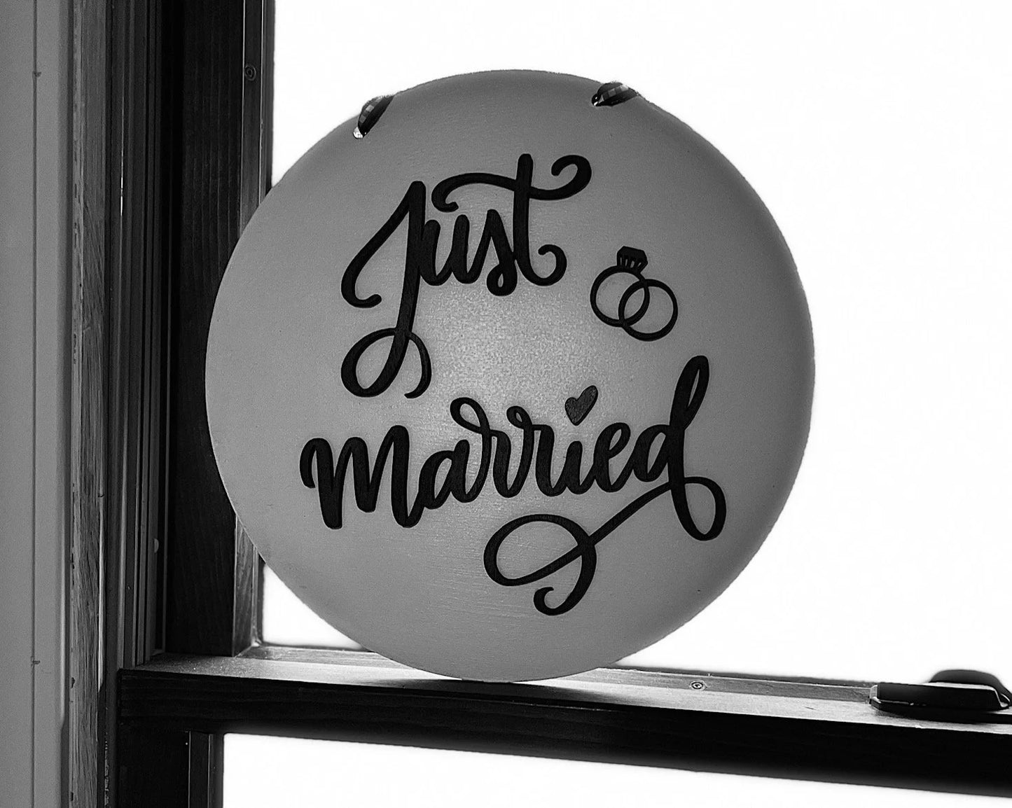 JUST MARRIED Sign Wood Blank