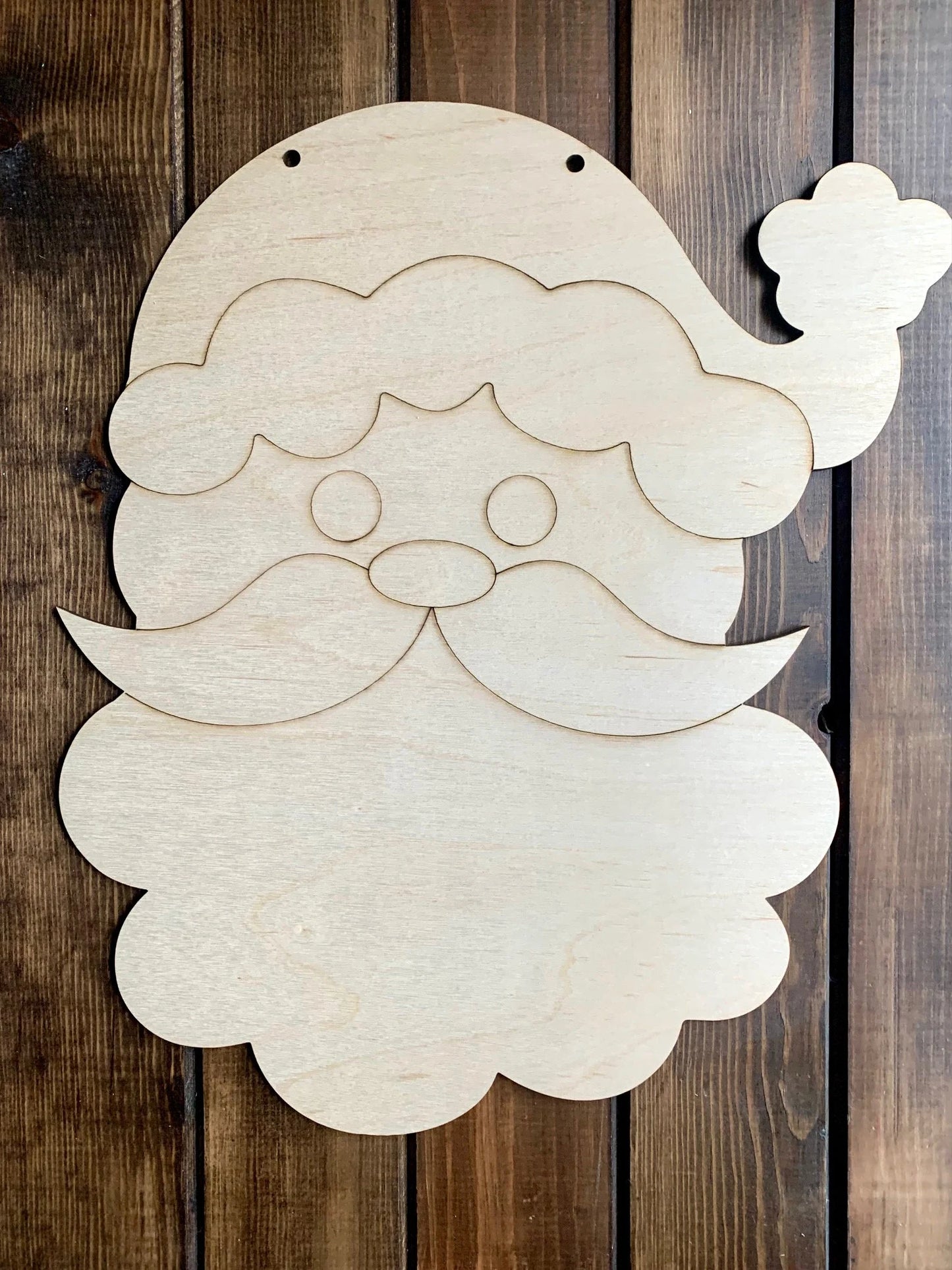 Large Santa Door Hanger Blank Christmas Cut Out