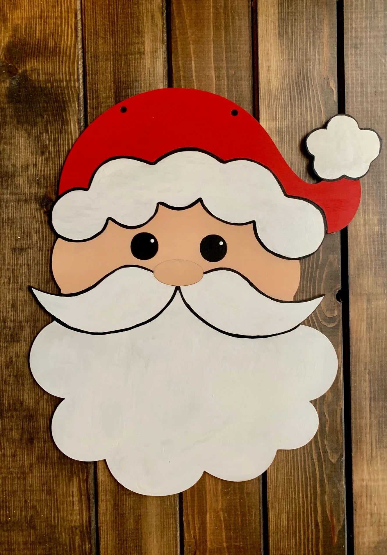 Large Santa Door Hanger Blank Christmas Cut Out