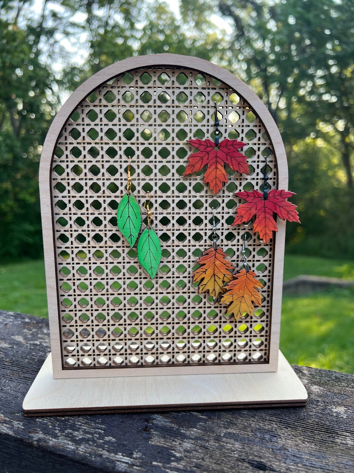 3 Pair Set of Leaf Earring Blanks