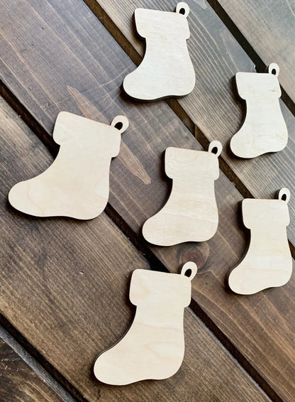 Mini Wood Stocking Ornament Tier Tray Hanger